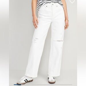 Old Navy sky high white denim size 20